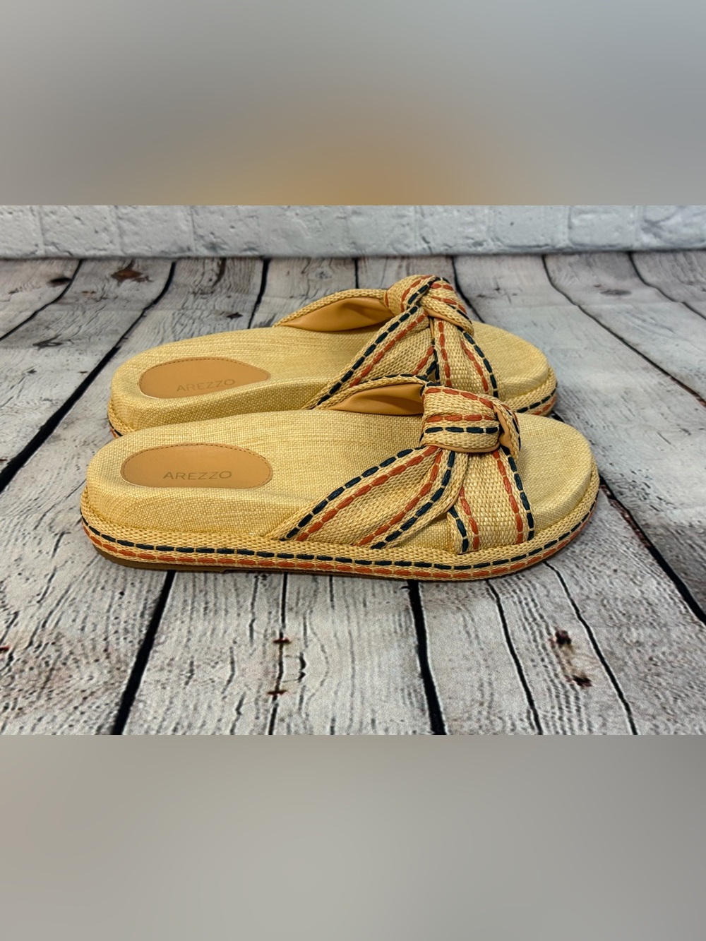 New Arezzo Knot-Detail Slide Sandal